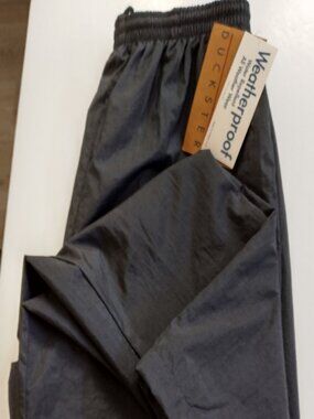 NWT Women's Duckster Weatherproof Elastic Waist Black Pants Size XL